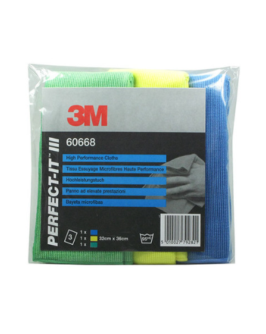 3M Scotch-Brite™ Microfiber Cloths 60668, 3 Colours, 36cm X 36cm