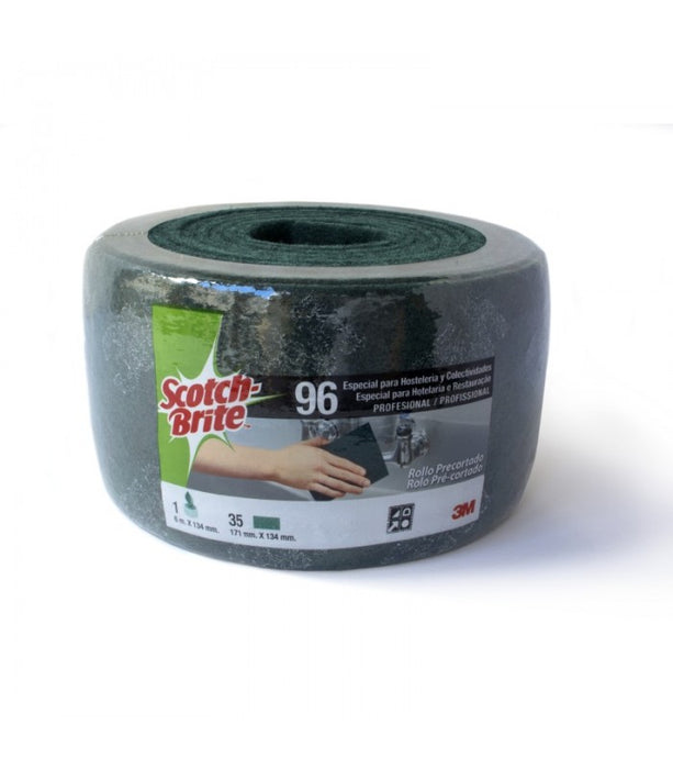 3M Scotch-Brite™ 96 Pre-Cut Roll, Green, 134mm X 6m