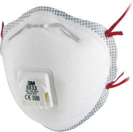 3M Particulate Respirator FFP3 Valved 8833