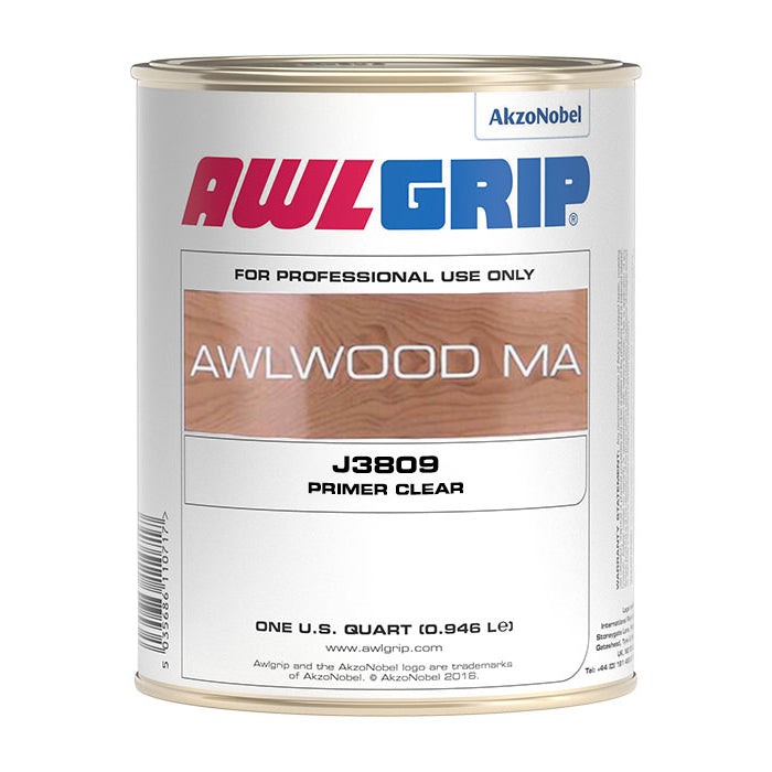 Imprimación Awlgrip J3809 Awlwood MA, transparente, cuarto de galón