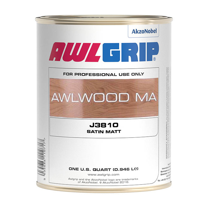 Awlgrip J3810 Awlwood MA, Satinado Mate, Cuarto de galón