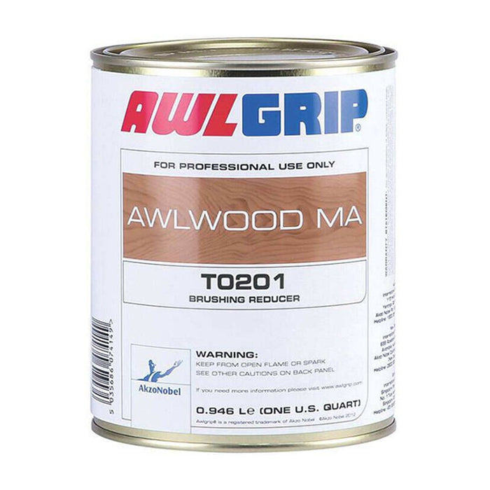 Reductor de cepillado Awlgrip T0201 Awlwood MA, cuarto de galón
