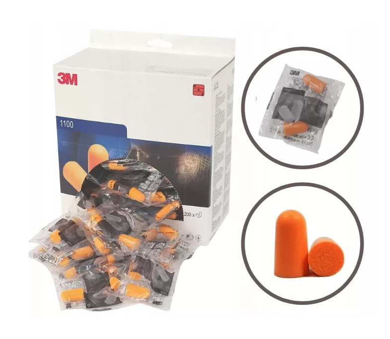 3M Moldeable Ear Plug With Drawstring 1110 (Pair)