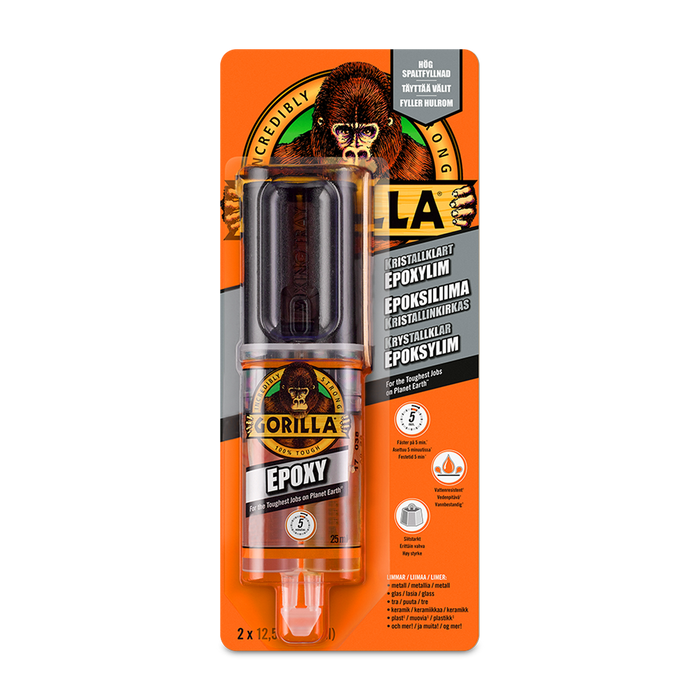 Gorilla Epoxy Adhesive 2-Component Resin Glue, 25ml