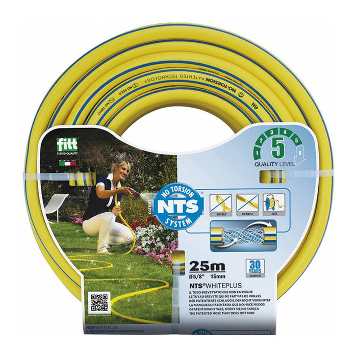 Fitt Nts Whiteplus No Torsion System Water Hose, 19mm X 25m (Roll)