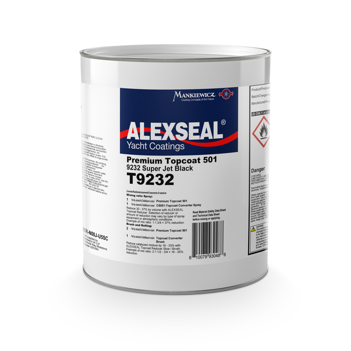 ALEXSEAL T9232 Premium Topcoat, Super Jet Black