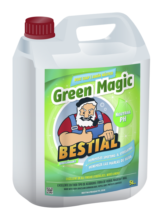 Bestial Green Magic Wash & Wax Shampoo, 5L