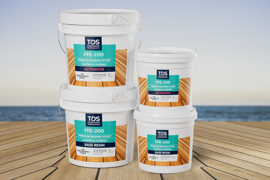 Kit de 2 galones para carenado y unión de epoxi marino TDS FFE-200